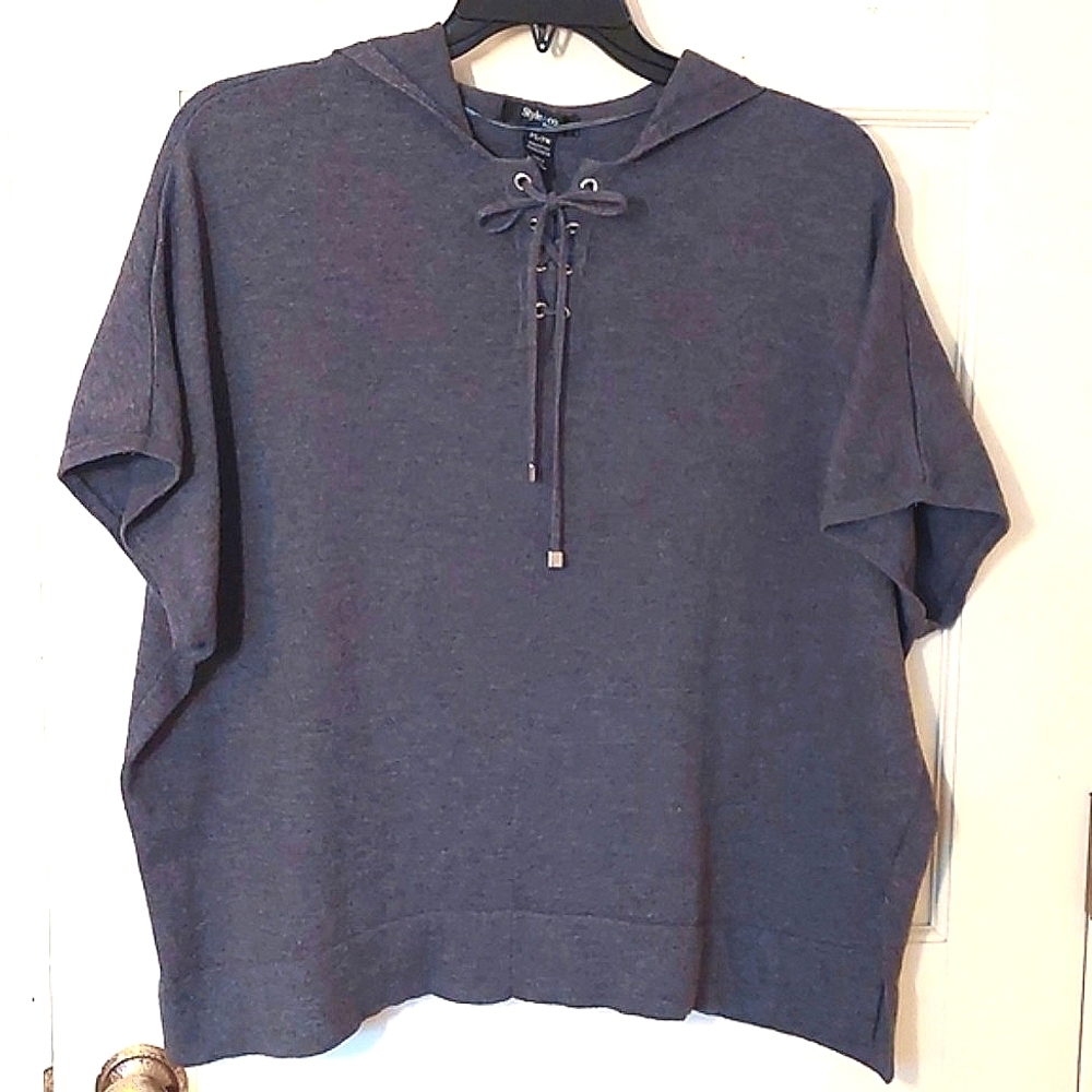 Style & Co Pocho-style Charcoal Sweater, size S/M